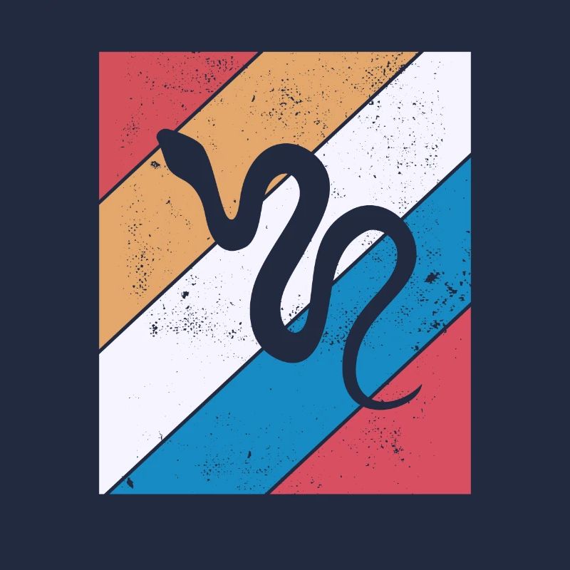 Snake Retro Reptile Python Gift idea