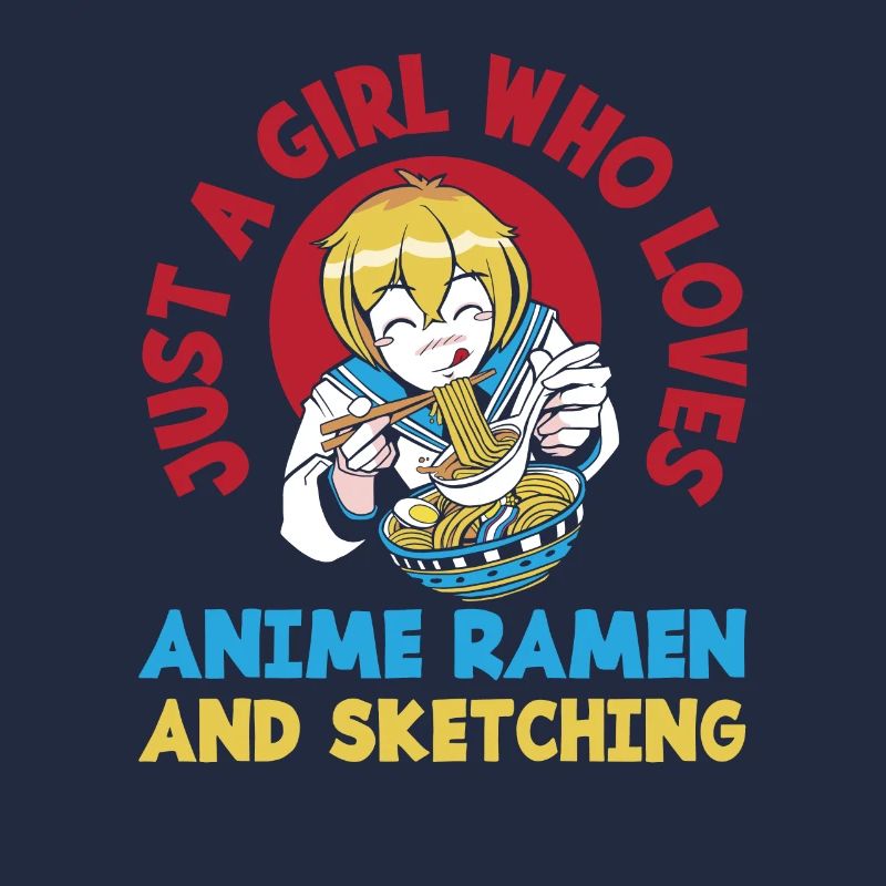 Mädchen Anime Ramen Zeichnen Geschenk