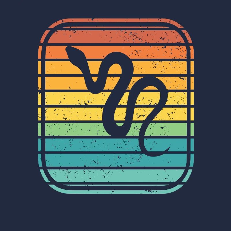 Snake Retro Reptile Python Gift idea