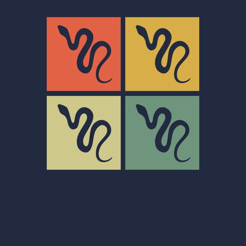 Snake Retro Reptile Python Gift idea