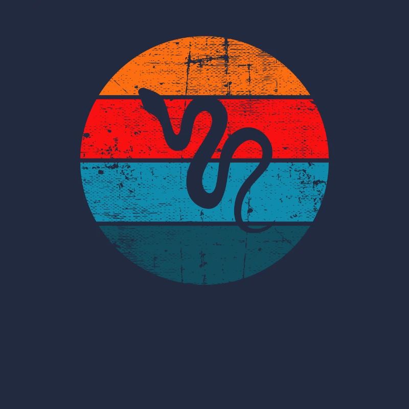 Snake Retro Reptile Python Gift idea