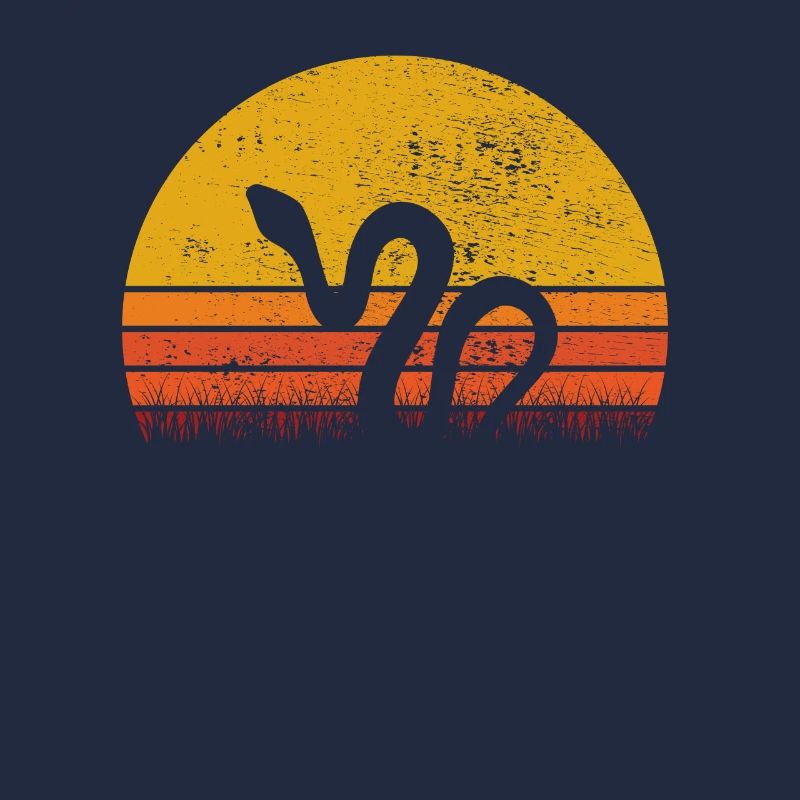 Snake Retro Reptile Python Gift idea