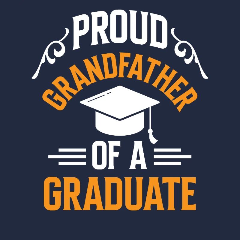 Stolzer Großvater Eines Absolventen Absolvent