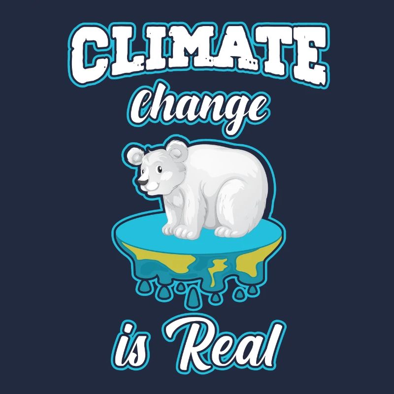 Klimawandel ist real Eisbär schwitzt