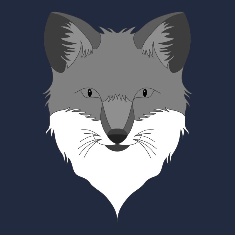 Fuchs Waldtier Design mit Tierkopf