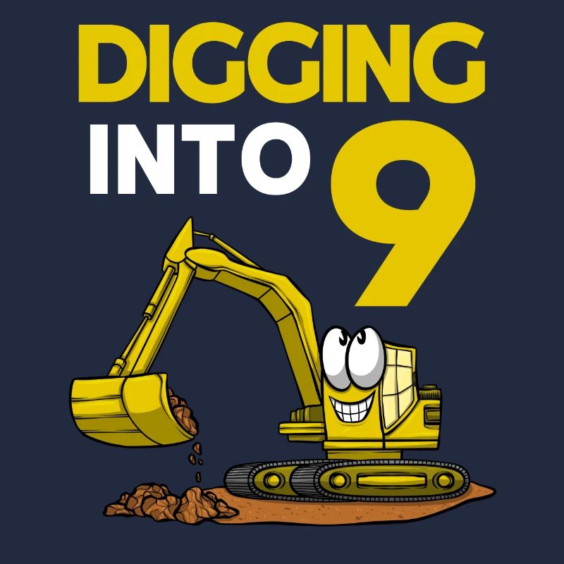 Baggerfahrer gräbt sich in 9 Geburtstagsbagger