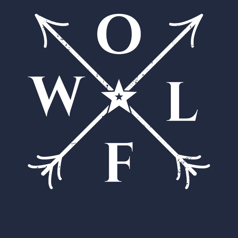 Wolf X- Form Motiv Wolf Geschenk