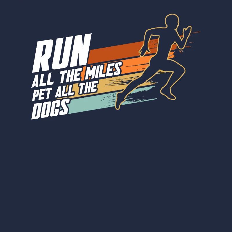 Läuferin Marathon Hundemutter Hunde Mutter