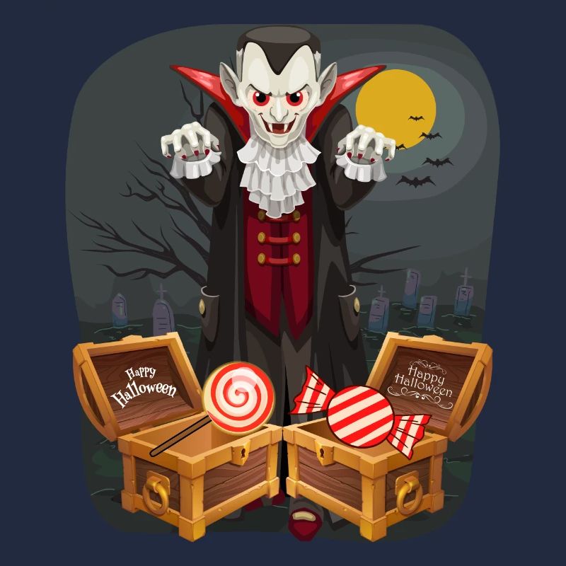 Halloween Vampir Süßes oder Saures
