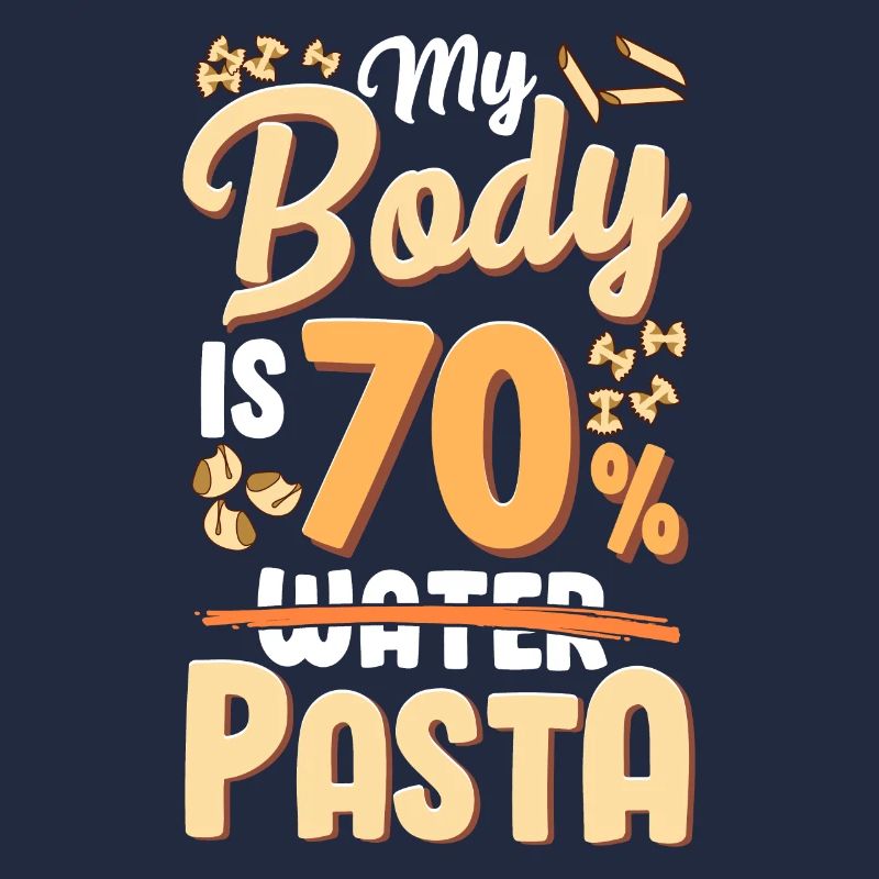 Mon corps est composé à 70% de pâtes