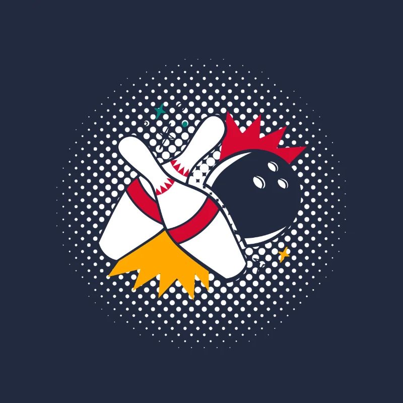 Boule de bowling avec épingle