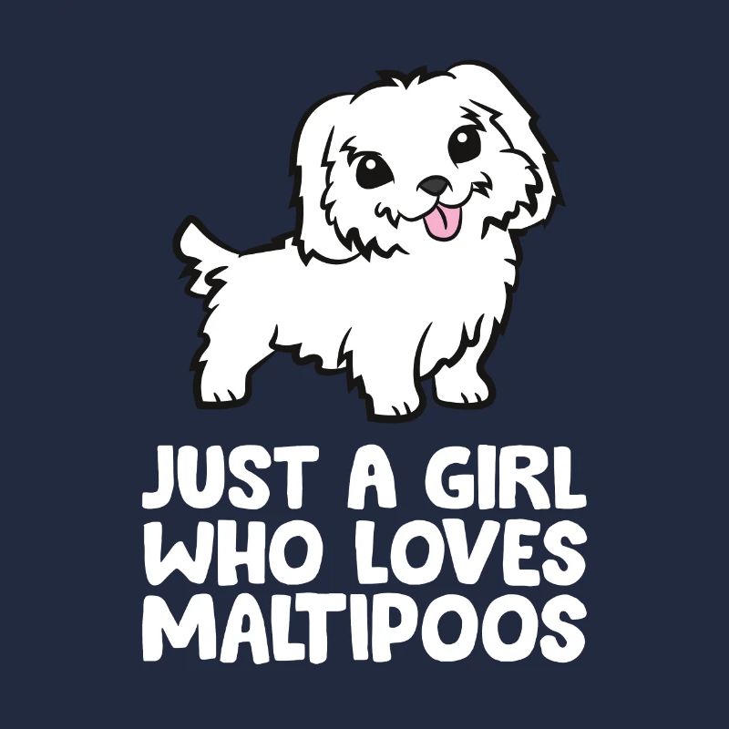 Nur ein Mädchen, das Maltipoos liebt