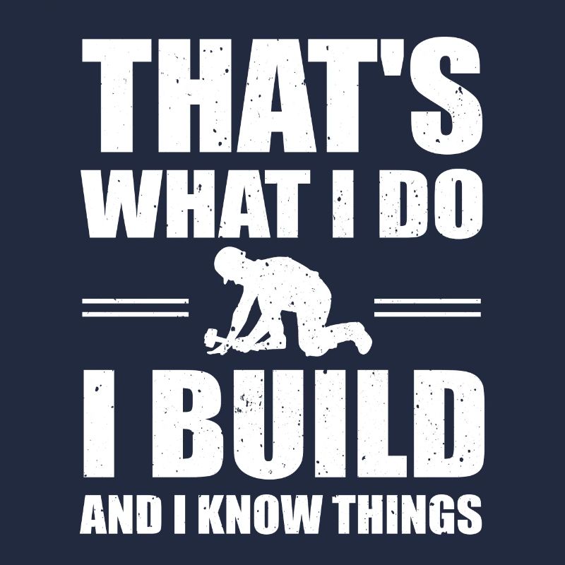 Funny construction worker motif