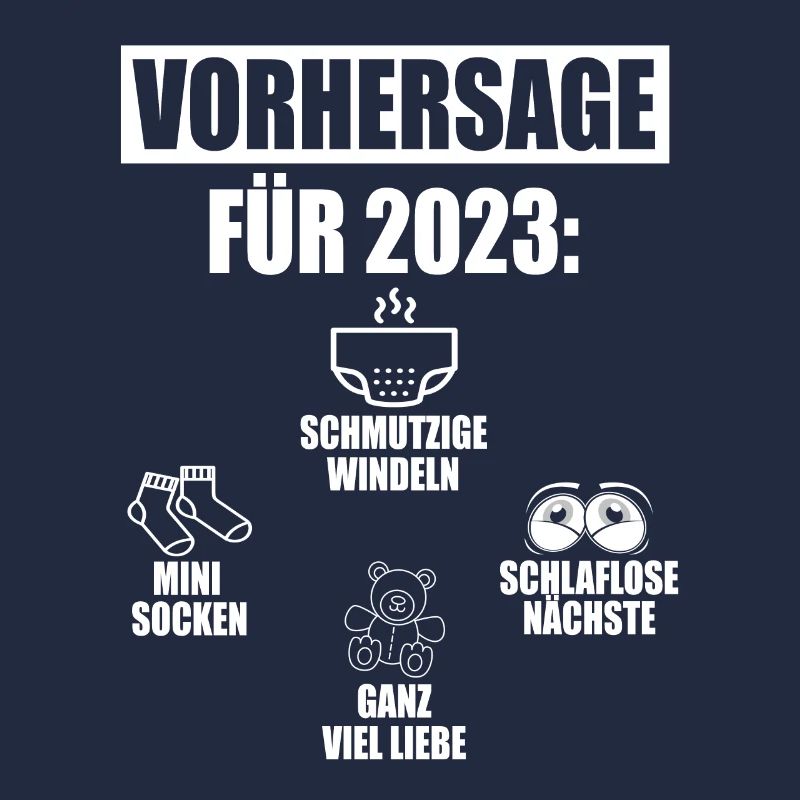 Vorhersage 2023 Geburt Windeln Socken Eltern