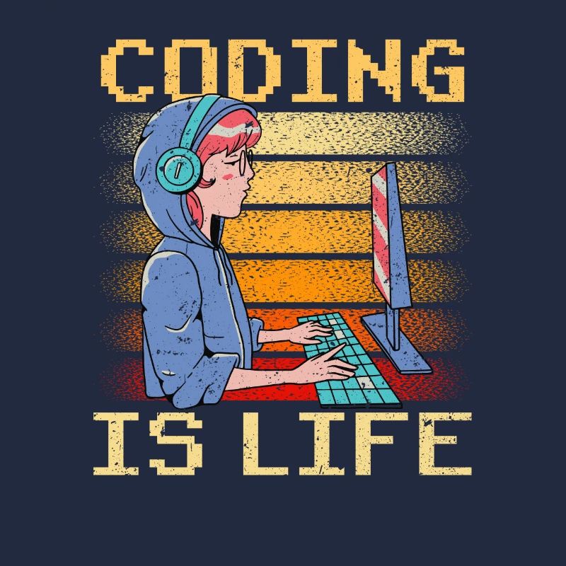 Coding is Life Coder Code Programmer