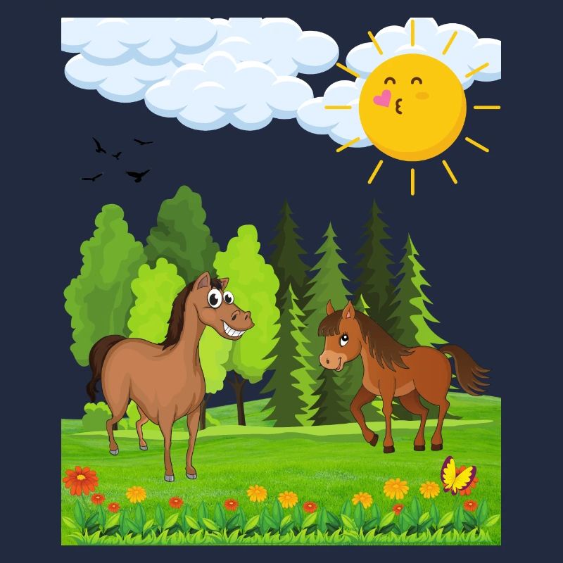 Conception de petits chevaux pour les enfants