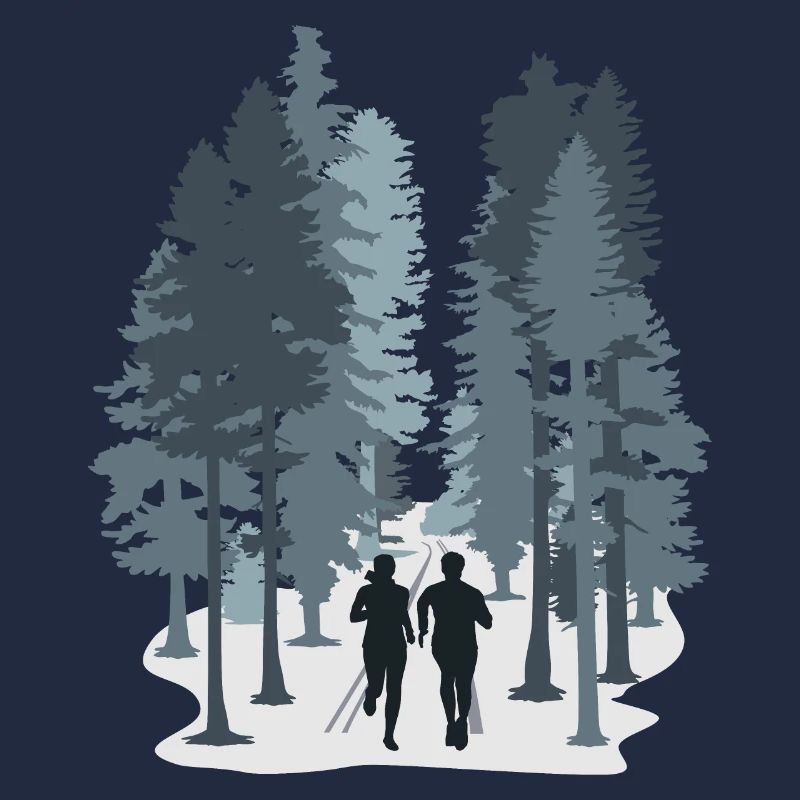 Courir, trail en forêt