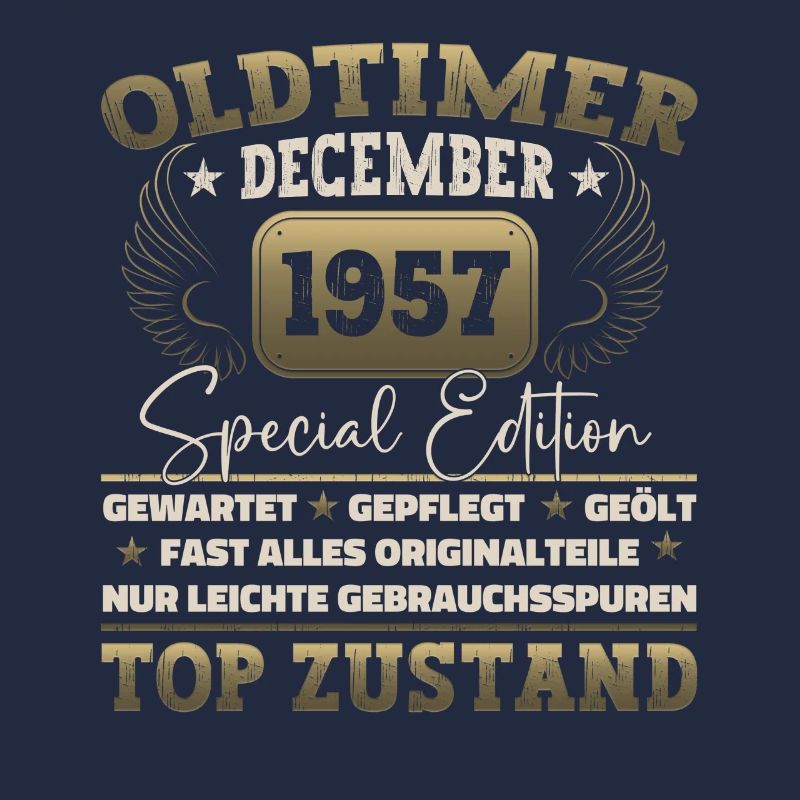 Oldtimer Dezember 1957 - 65. Geburtstag Geschenk