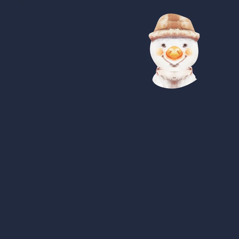 Schneemann Gesicht Brusttasche