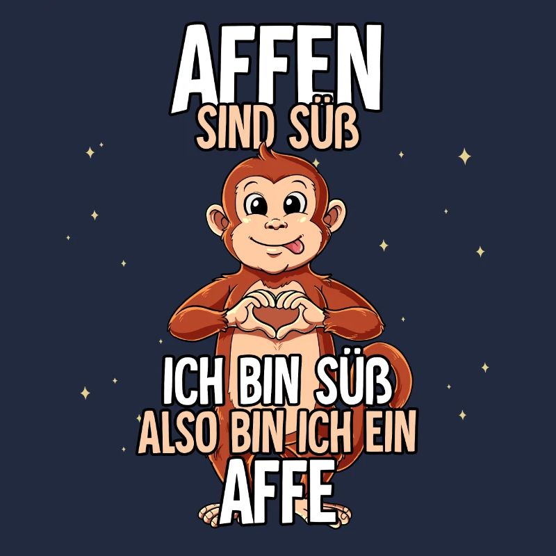 Affen Sind Süß Affe