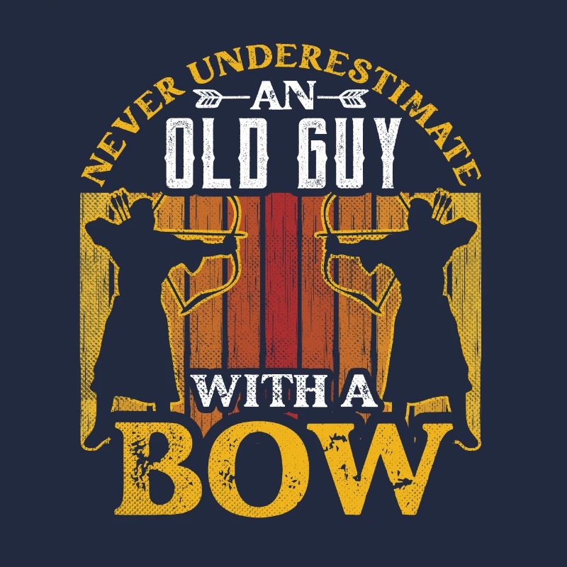 Ein Alter Mann Mit Einem Bogen