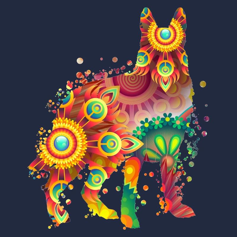German Sheperd Deutscher Schäferhund Hundedesign