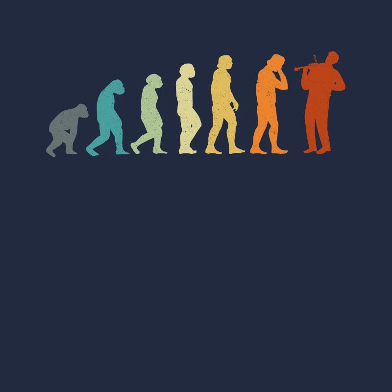 Violin Violinist Evolution Retro