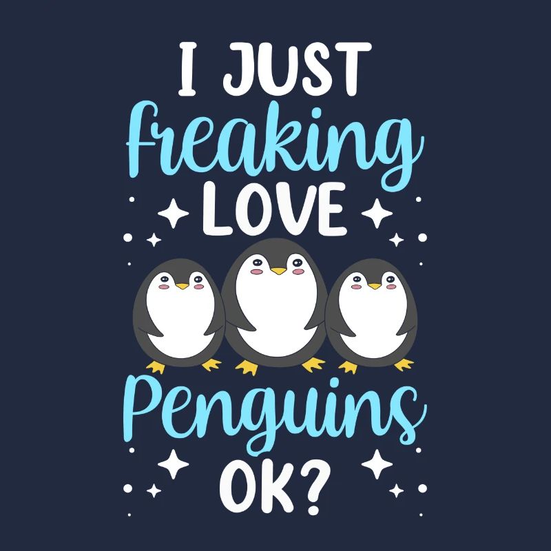 Ich Liebe Pinguine Einfach Ok Pinguin Tier Süß