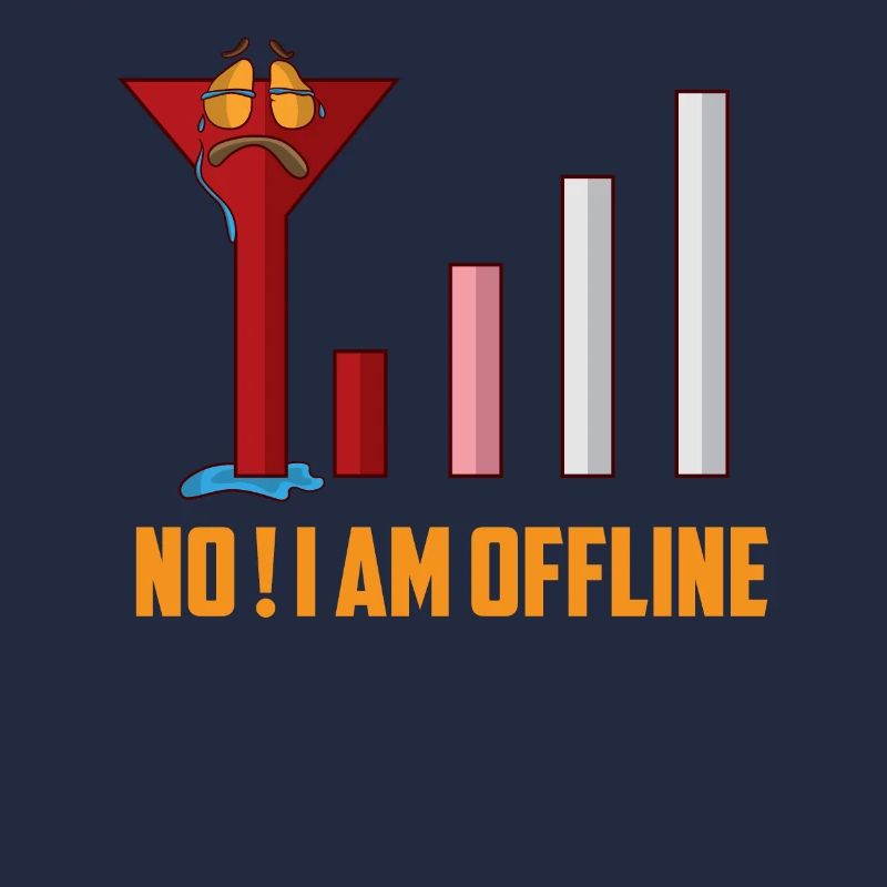 I am offline battery empty no internet reception