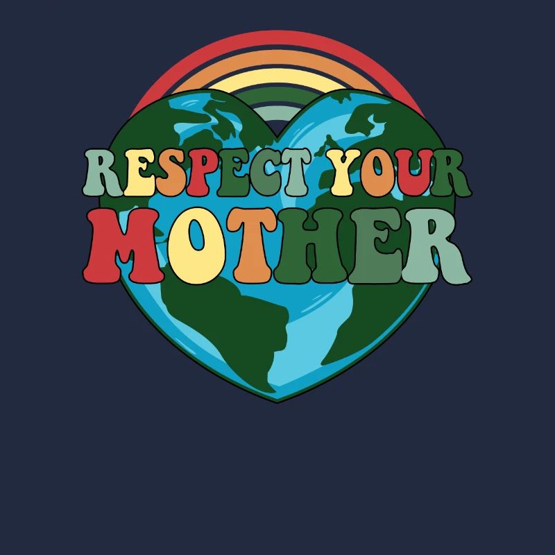 Respektiere deine Mutter Erde Stunde Tag der Erde