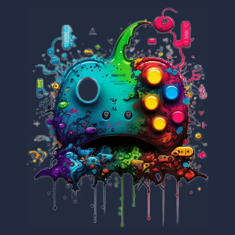 Neon Gaming Controller / Kontroller