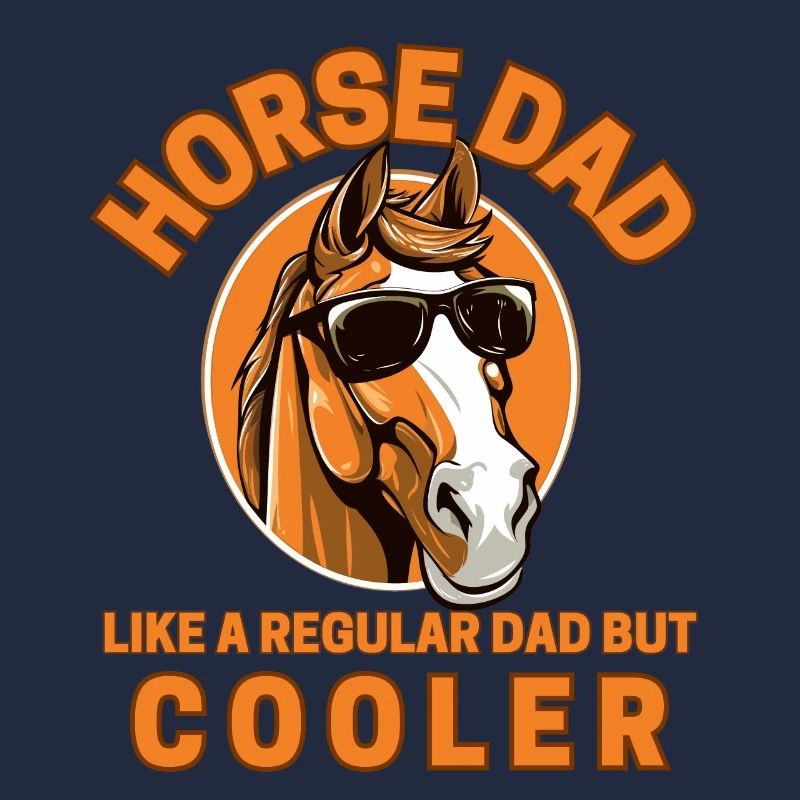 Pferd Papa wie ein normaler Vater, aber cooler