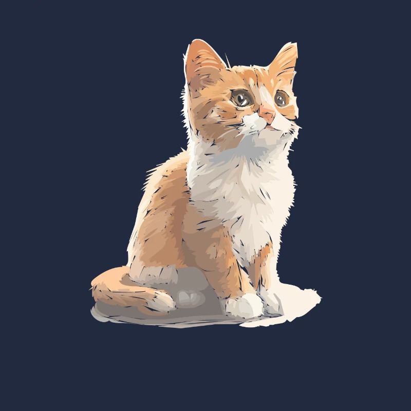 Dessin de chat mignon