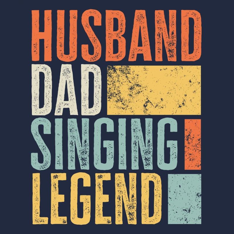 Singender Ehemann Vater Legendärer Vater Bester Retro