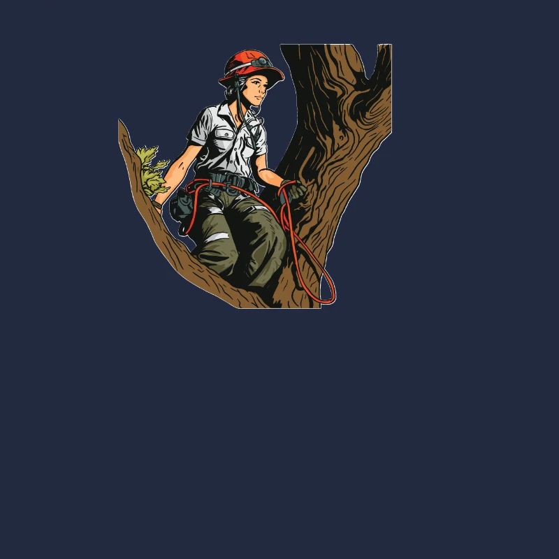 Baumpfleger Baumkletterer Arborist Baumklettern