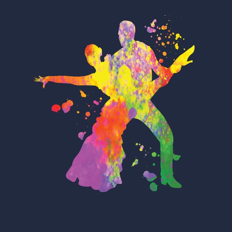Danseur d’aquarelle de couple de danse latine