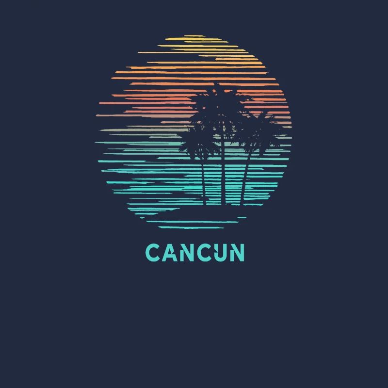 Cancun Mexico Cool Souvenir Vacation Artistic