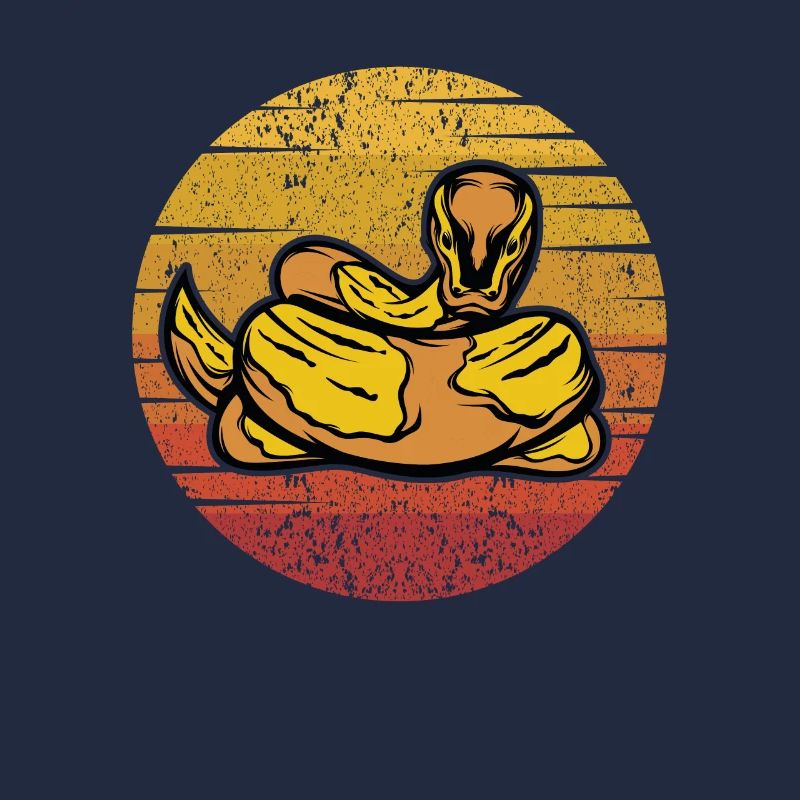 Retro Python Schlange Schuppenkriechtiere Banana