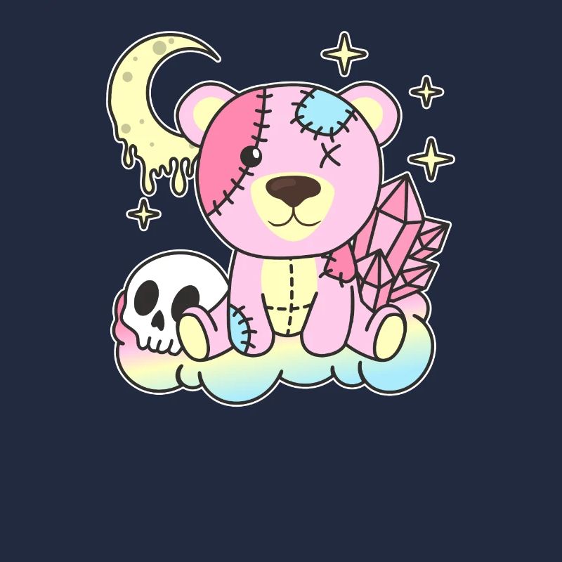Kawaii Gothic Bear Pastel Gothic Goth