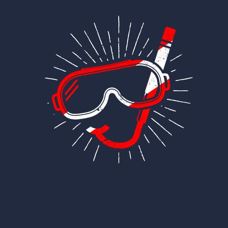 Masque de plongée Snorkel Plongeur Down Flag Plongée