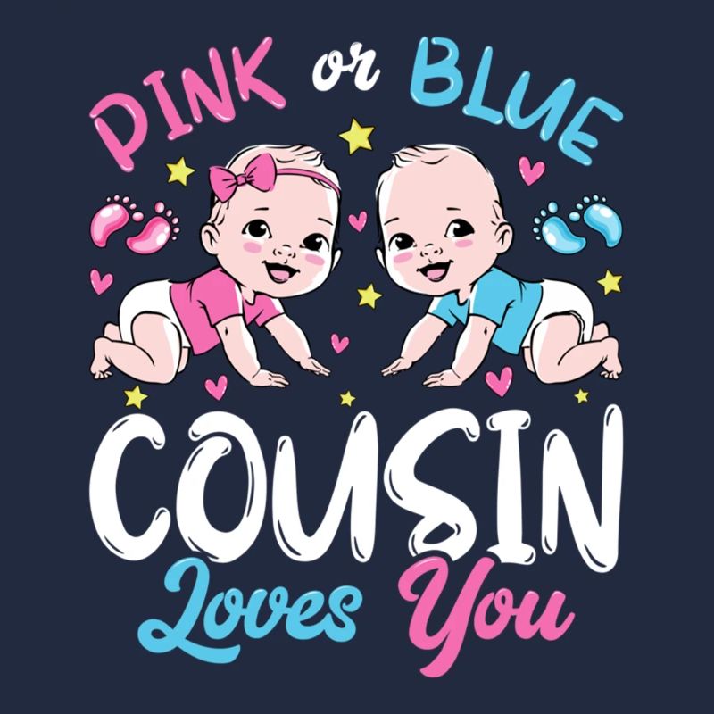 Rosa oder blauer Cousin liebt Ihr Baby Geschlecht Enthüllung