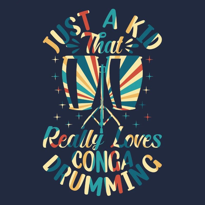 Just A Kid That Really Loves Conga Drumming - Cong