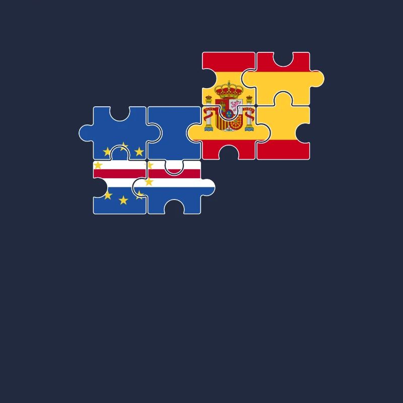 Cap-Vert Espagne Drapeau Espagne Cap-Vert