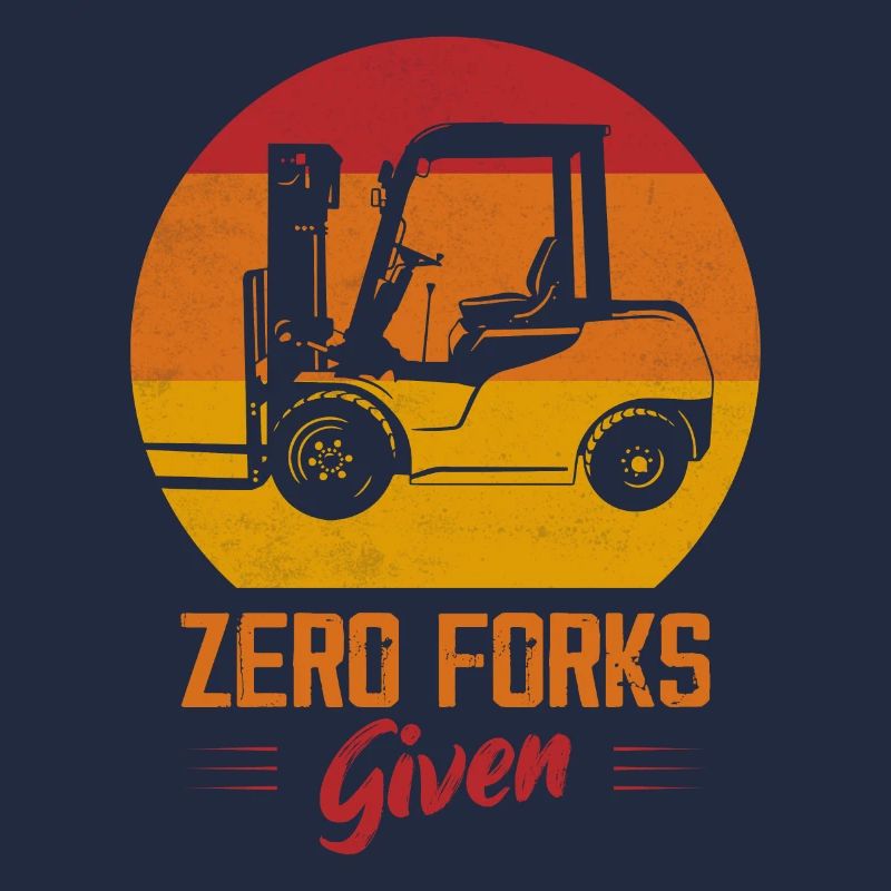 Zero Forks Given Forklift Forklifter Driver