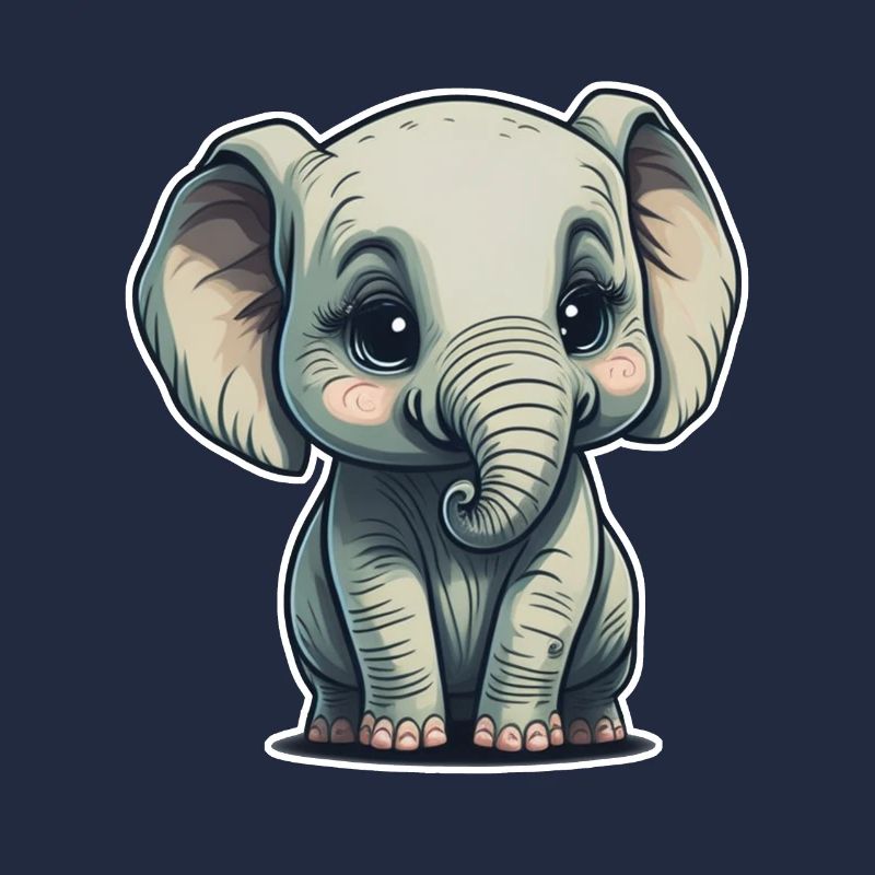 Mignon bébé éléphant éléphant