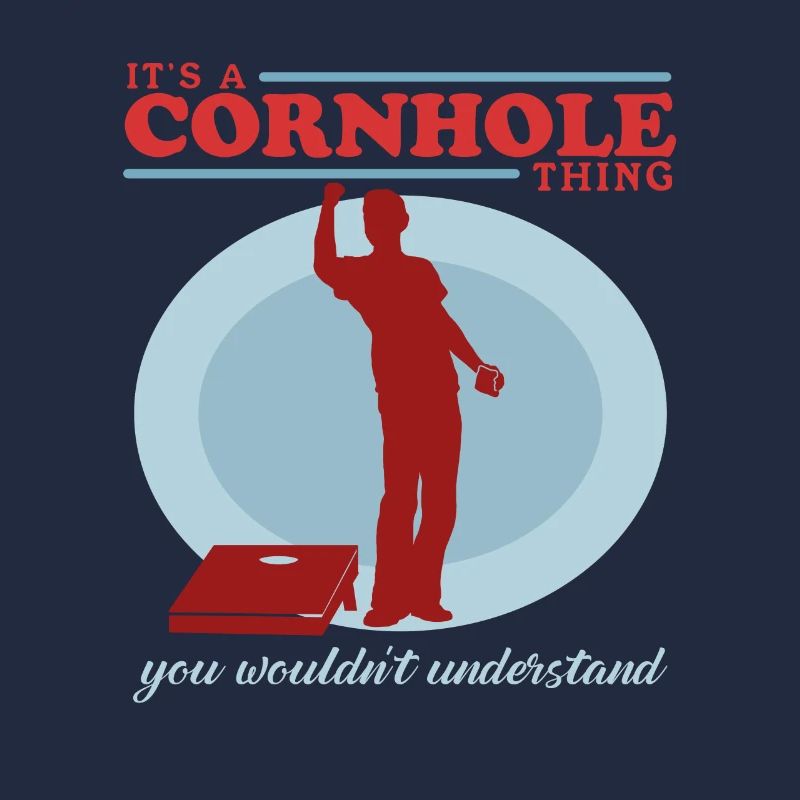 Cornhole Player Bean Bag Blind Hole Gift