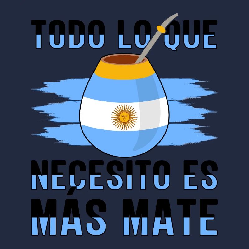 Argentinien-Flagge Argentinischer Yerba Mate Tee