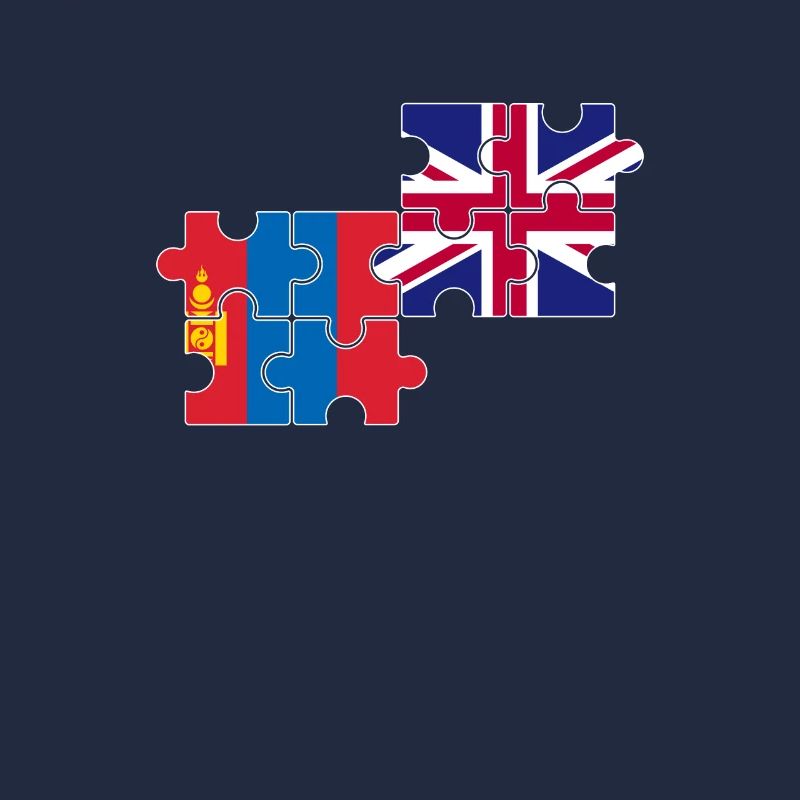 Mongolei UK Flagge Brite Mongole