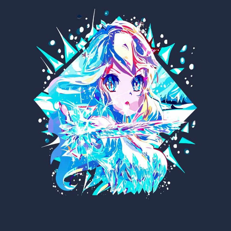 Anime Schneekönigin Eisprinzessin