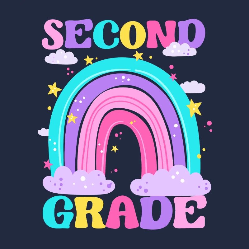 Second Grade 2nd Rainbow Teacher Student 100th